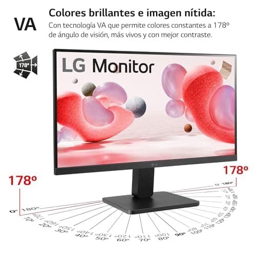 LG 22MR410-B 21.5 Inch Desktop PC Screen – VA Panel FHD Resolution (1920 x 1080), 5ms GtG 100Hz, sRGB 99%, AMD FreeSync, Gaming and Eye-Care Functions - Image 4