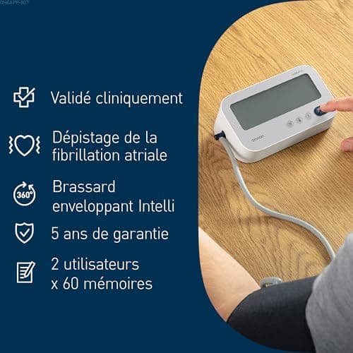 OMRON X3 Comfort AFib Arm Blood Pressure Device - Clinically Validated Cuff Blood Pressure Monitor - OMRON Arm Blood Pressure Monitor with Atrial Fibrillation (AFib) Detection, 2 Person Memory - Image 7