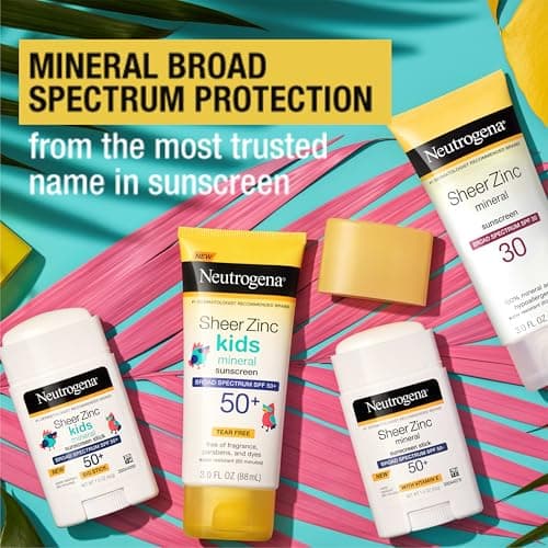 Neutrogena Sheer Zinc Oxide Dry-Touch Face Sunscreen with Broad Spectrum SPF 50, Oil-Free, Non-Comedogenic & Non-Greasy Mineral Sunscreen, 2 fl. oz - Image 6