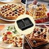 Cozary Air Fryer Accessories Mould for Ninja AF400EU, AF451EU & AF500EU - Silicone Waffle Mould for Waffles, Oven & Microwave Friendly, Dishwasher Safe, 2 Pieces - Image 8