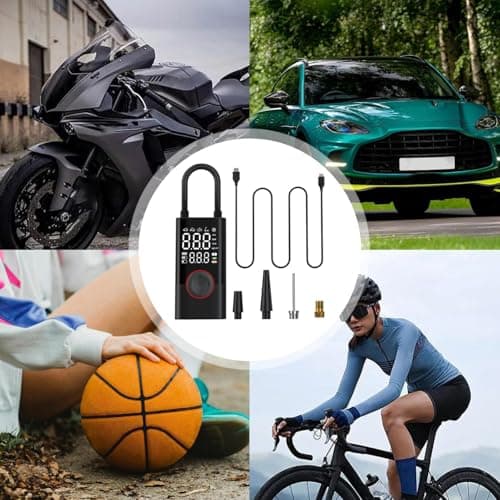 Pompe à air pour pneus de voiture, compresseur électrique de gonflage rapide de 150 psi, 5 modes, affichage numérique, gonfleur de pneu portable, pour automobile, camion, SUV, camping-car, vélos - Image 5