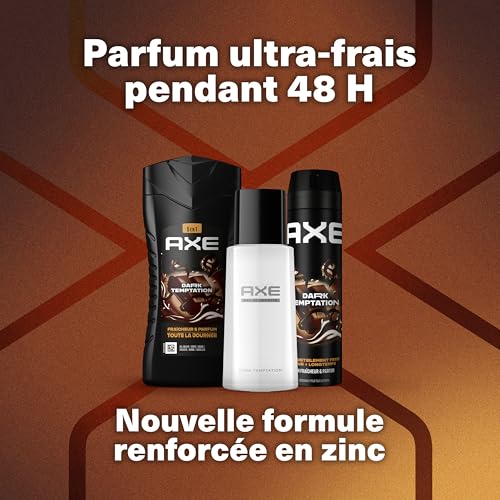 Axe Coffret Homme - Dark Temptation - 1x Déodorant 200ml & 1x Eau de Toilette 100ml & 1x Gel Douche 250ml - Image 6