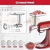 Meat Grinder Accessory for Kitchenaid, Meat Grinder for KitchenAid, Accessory Including 3 Sausage Stuffers, Meat Grinder Spare Parts, EUSZC1705 - Image 3