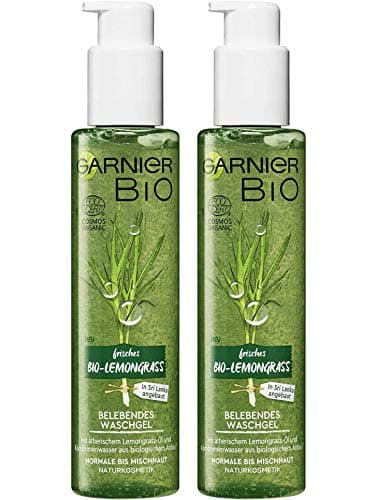 Garnier Bio Lessive Bio Lemongrass - Cosmétique Naturelle - Nettoyage Visage à la glycérine - Huile Essentielle (2 x 150 ml) - Image 2