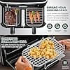 Air Fryer Stackable, 2 Pcs Air Fryer Accessories Hot Dual Zone, Air Fryer Accessories 304 Stainless Steel Compatible with Ninja Foodi Dual, Cosori Twinfry and Others - Image 5