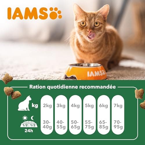IAMS Vitality - Croquettes Premium Chats Adultes 100% Complètes Et Ã‰quilibrées - A L'Agneau - Sans OGM Colorant Arôme Artificiel - Sac Refermable 1,5 - Image 9