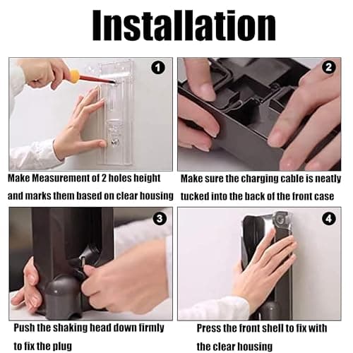 Compatible Charging Bracket for Dyson V10 Wall Mount Base, ABS Plastic Wall Mount Docking Station Suitable for V10 Series - Image 6