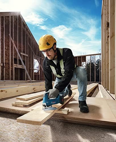 Bosch Professional 18V System scie sauteuse sans-fil GST 18V-125 B (avec poignée étrier, coupes biaises jusqu’à 45°, 1 lame, set d’aspiration) - Image 7