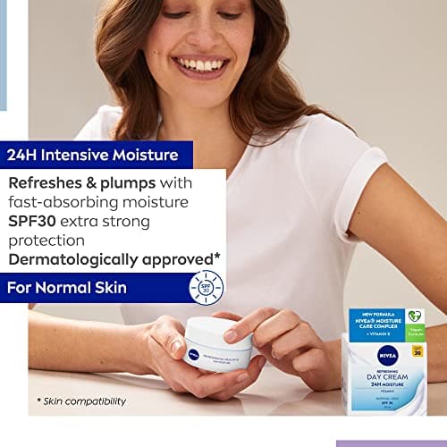 NIVEA Crème de jour rafraîchissante 24H SPF 30 50 ml - Image 3