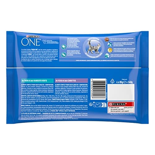 Purina ONE Cat Thinned in Sauce Meal for Adult Cats Calf/Tuna 4 x 85g - Image 5