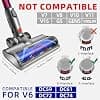LED brush compatible with Dyson V6 DC58 DC59 DC62 DC72 DC74 SV04 SV06 SV09 vacuum cleaners, vacuum cleaner brush for hard floors and carpets, not suitable for long carpets. - Image 3