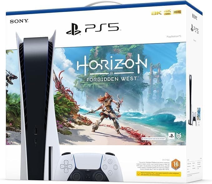 Console Sony PlayStation 5 Édition Standard Blanche + Horizon Forbidden EU - Image 4
