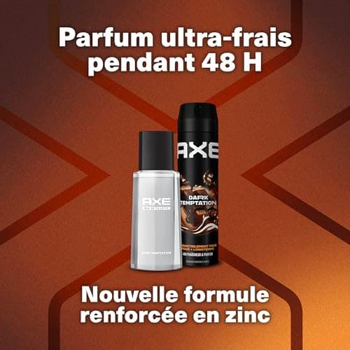 Axe Coffret Homme - Dark Temptation - 1x Déodorant 200ml & 1x Eau de Toilette 100ml - Image 6
