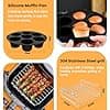 22cm Oil Free Fryer Accessories Compatible with COSORI 6L, 6.2L, 6.4L, Philips XXL 7.2L, 8.3L, Russell Hobbs 8L, Cecotec 6L, Reusable Silicone Mold, Pizza Dish, Grill - Image 8