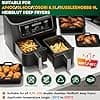 Air Fryer Silicone Mould For Ninja Foodi MAX Dual Zone Air Fryer AF400EU 9.5L/Cosori 8.5L 10L/Russell Hobbs 9L, Air Fryer Accessories With Rack Racks, Cake Mould, Bread Pan - Image 4