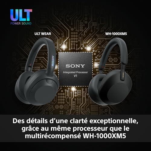 Sony ULT WEAR Wireless Bluetooth Headphones with ULT POWER SOUND, Deep Bass, Noise Reduction, Clear Call Quality, Up to 30 Hours Battery Life, IOS and Android - Off-White - Image 5
