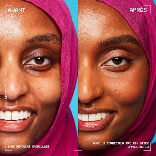 NYX Professional Makeup Concealer Stick, Covers Blemishes, Dark Spots and Bleaching, 12H Hold, Vegan, Pro Fix Stick, Shade : Dark Peach - Image 5