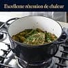 Tefal Pierre Gagnaire Héritage Cast Steel Casserole 21 cm (3.3 L), Induction, Enamelled Coating, Special Condensation Lid, Heat Retention, Slow Cooking, Glossy Grey E2570304 - Image 6
