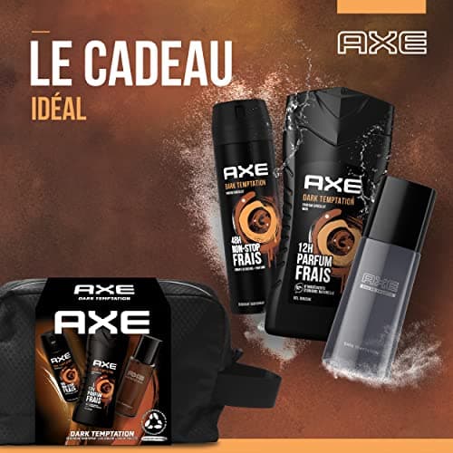 Coffret cadeau homme Dark Tentation avec 2 produits un déodorant bodyspray de 200 ml et une eau de toilette de 100 ml au parfum masculin et délicieusement frais de chocolat noir - Image 5