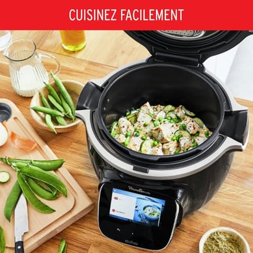 Moulinex Cookeo Touch Wifi Smart Multicooker, 6 L Bowl, High Pressure Step-by-Step Guide, 250 Integrated Recipes, Moulinex CE902800 Application, Black - Image 6