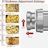 KitchenAid Pasta Maker Accessory Metal Pasta Maker Accessory 3 in 1 Accessory for KitchenAid Pastry Processor 8 Levels Adjustable Thickness - Image 4