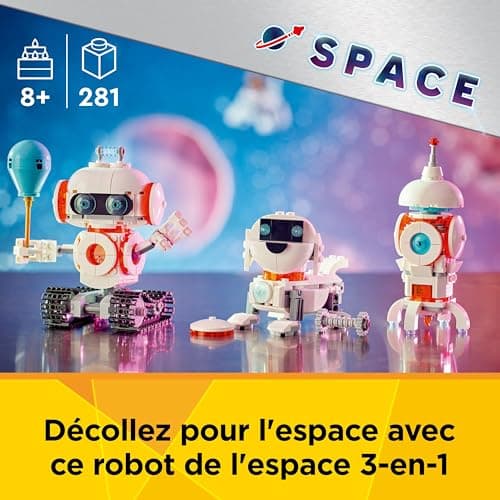 LEGO Creator 3-in-1 Space Robot - Transforms into a Dog or Rocket - Building Game for Girls and Boys on Space Theme - Birthday Gift Idea from 8 Years Old 31164 - Image 3