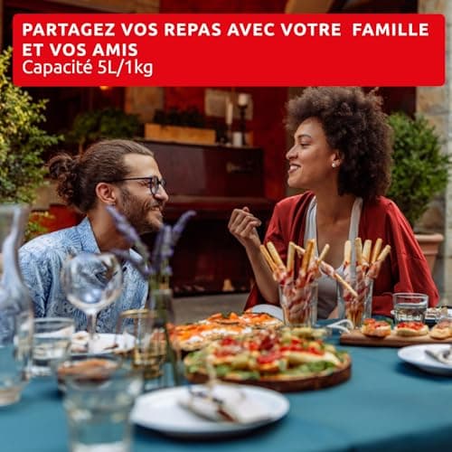 Moulinex Easy Fry POP TERRACOTTA 5L, air fryer, Up to 6 people, 10 Intuitive Programs, Digital Touch Screen, Time and Energy Saving, EZ245TF0 - Image 6