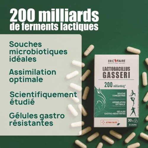 LACTOBACILLUS GASSERI - Natural 200 Billion Ferment - High Dosed - L. Gasseri - Living Complex - Gastro-Resistant Vegetable Capsules - Program 30J - Eric Favre - Image 5