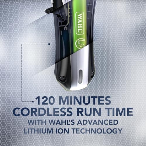 Wahl Rapid Clip Men's Rechargeable Lithium-Ion Hair Clipper Professional Quality Cordless - Image 7