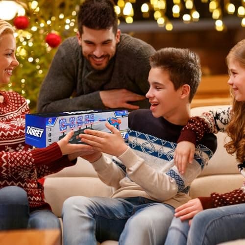 Nerf Target with 5 Targets 3 Modes, Target with Gun Toys, Tactical Vest, 30 Foam Darts, Electronic Shooting Game with Light and Sound Effect, Toy for 3+ Years Boys Girls - Image 7