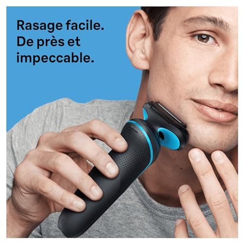 BRAUN Men's Electric Shaver Series 5 51-M4500cs, Waterproof, 3 Flexible Blades for Gentle Shaving and Shaving, Shaving Set with Beard Trimmer and Cleaning Brush - Image 4