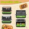 225PCS Papier Cuisson Air Fryer Liners Pour Ninja Foodi Flex 10,4L AF500EU, Papier Friteuse Jetable Air Fryer Accessories Plat Pour Ninja Flex AF500EUCP/Cosori Air Fryer 10L Twinfry/Cecotec 9L - Image 3