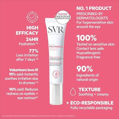 SVR Palpebral Crème by Topialyse – Soothing Anti-Scratch Care – For Sensitive, Dry and Irritated Eyelids – Hyaluronic Acid, Omega 3-6-10 – 15 ml - Image 6
