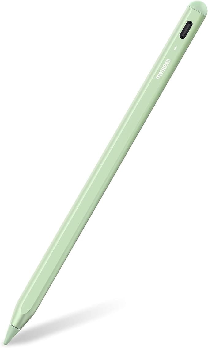 Metapen A8 Stylus Pen Compatible with Apple iPad 2018-2025 for iPad 11 A16/10/9/8/7/6,Pro 3/4/5/6/M4,Air 3/4/5/M2/M3,Mini 5/6,Pencil Quick Charge,Palm Rejection,Tilt Detection (Green) - Image 1