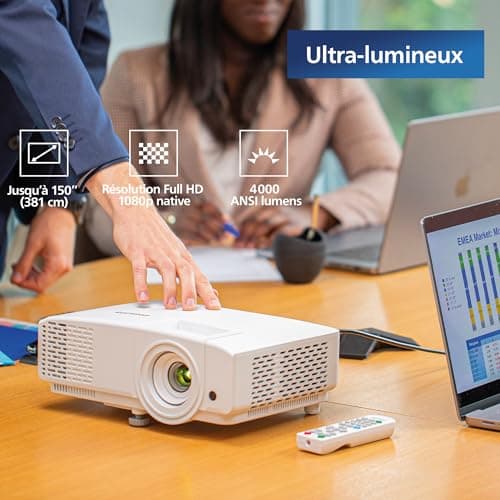 Philips, Propix 850, Professional Projector, DLP, Home Cinema, Advanced Image Correction, 1920 x 1080 Pixels, Full HD, 2 Watt Internal Speakers, Lumens: 4000 ANSI, White - Image 3