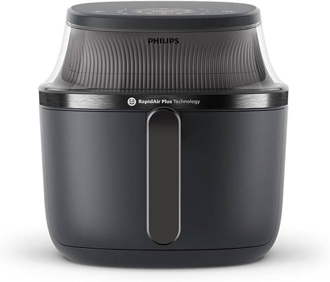 Philips Airfryer Series 3000 - Air Fryer 6.2L, 16-in-1, Cooking Window, RapidAir Technology, Up to 90% Less Fat, HomeID Application, Black (NA330/00) - Image 1