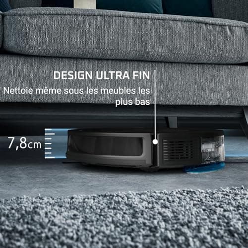 Rowenta X-Plorer Series 65, Robot Vacuum Cleaner, Laser Technology, Methodical Cleaning, Ultra Thin Design RR8L65WH, Black - Image 6