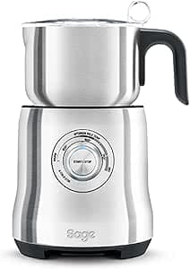 Sage - The Milk Cafe - Milk Frother for Latte, Capuccino, Hot Chocolate and Other Hot Beverages - Brushed Stainless Steel          [Energy Class A]