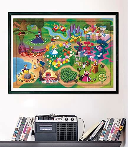 Clementoni Disney Maps Alice-1000 Pieces-Puzzle, Entertainment for Adults-Made in Italy, 39785 - Image 6