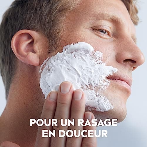 NIVEA MEN Sensitive Skin Shaving Gel (1 x 200 ml), shaving cream enriched with chamomile and witch hazel, 0% alcohol shaving treatment for men with sensitive skin - Image 6