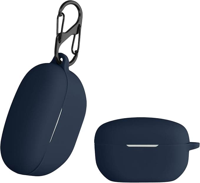 kwmobile Case Compatible with Sony WF-1000XM5 Case Cover - Headphone Case Silicone Protective Case - Dark Blue - Image 1