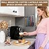 Black Acrylic Nespresso Capsule Holder - Organize 35 Original Nespresso Capsules - Wall Mounted Capsule Storage Ideal for Kitchen, Office or Living Room (No Magnetic Drilling/Adhesive) - Image 4