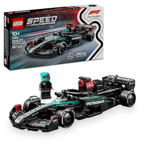 LEGO Speed Champions Voiture F1 Mercedes-AMG W15 - Voiture de Course avec minifigurine Collector de Pilote de Formule 1 - Maquette pour garçons et Filles dès 10 Ans ou Fans de Sport Automobile 77244 - Image 3