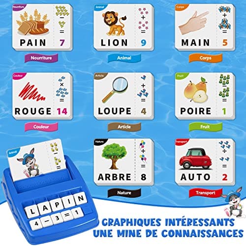 Educational Games 3 4 5 6 7 8 Year Old Girl Toy 3-8 Years Gift Child 3-6 Years Boy Learn to Read French Board Games Letter Scrabble - Image 6
