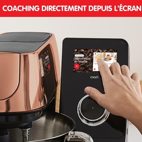 Moulinex Connected pastry processor, 5.5 L stainless steel bowl, Patented technology, Digital display, Silent, 21 programmed recipes, Free dedicated app with coaching, I-Coach Touch QA950810 - Image 6