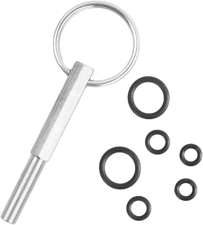 Dokeno Oval Head Key, Coffee Machines, Oval Head End with Key Ring Screws Coffee Machine Repair Tool Compatible with Jura Krups Aeg Nespresso Coffee Machines - Image 1