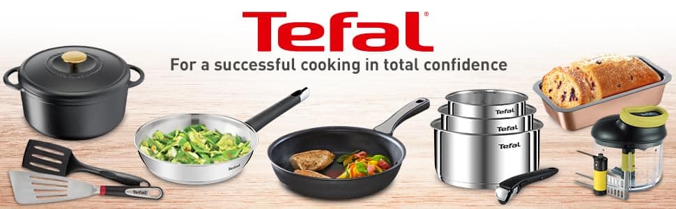 Tefal Primary E3084604 Cooking Pot 24 cm (5 L) + Glass Lid, Induction, High Quality Stainless Steel, 10-Year Warranty, Recipe Book - Image 8