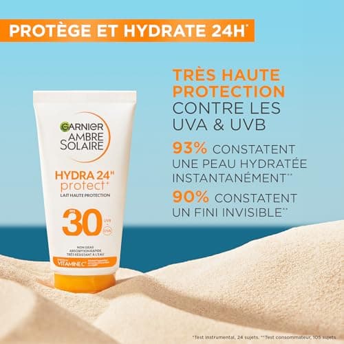 Garnier Ambre Solaire Hydra Protect 24H Lait Protecteur Visage & Corps SPF30 50mL - Image 3