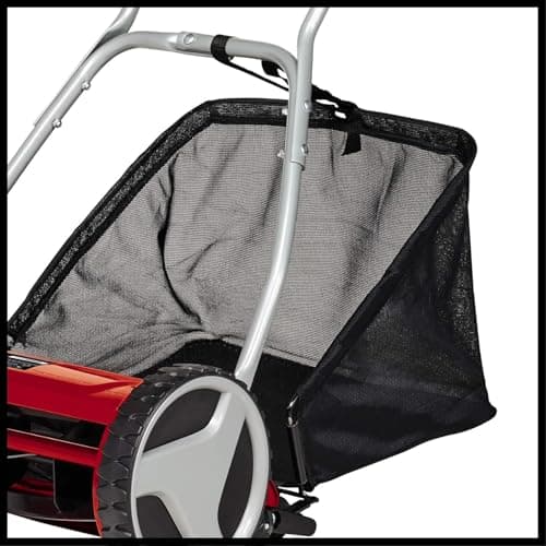 Einhell Manual Lawnmower GC-HM 400 (up to 250 m², Cutting Cylinder, 5 Steel Blades, Cutting Height Adjustment on 4 Levels from 13 to 37 mm, 27 Litre Pickup) - Image 6