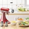 GVODE Vegetable Cutter Accessory for Kitchenaid Pastry Processor, Slicer Accessory for Kitchenaid, with Three Stainless Steel Blades, White - Image 7